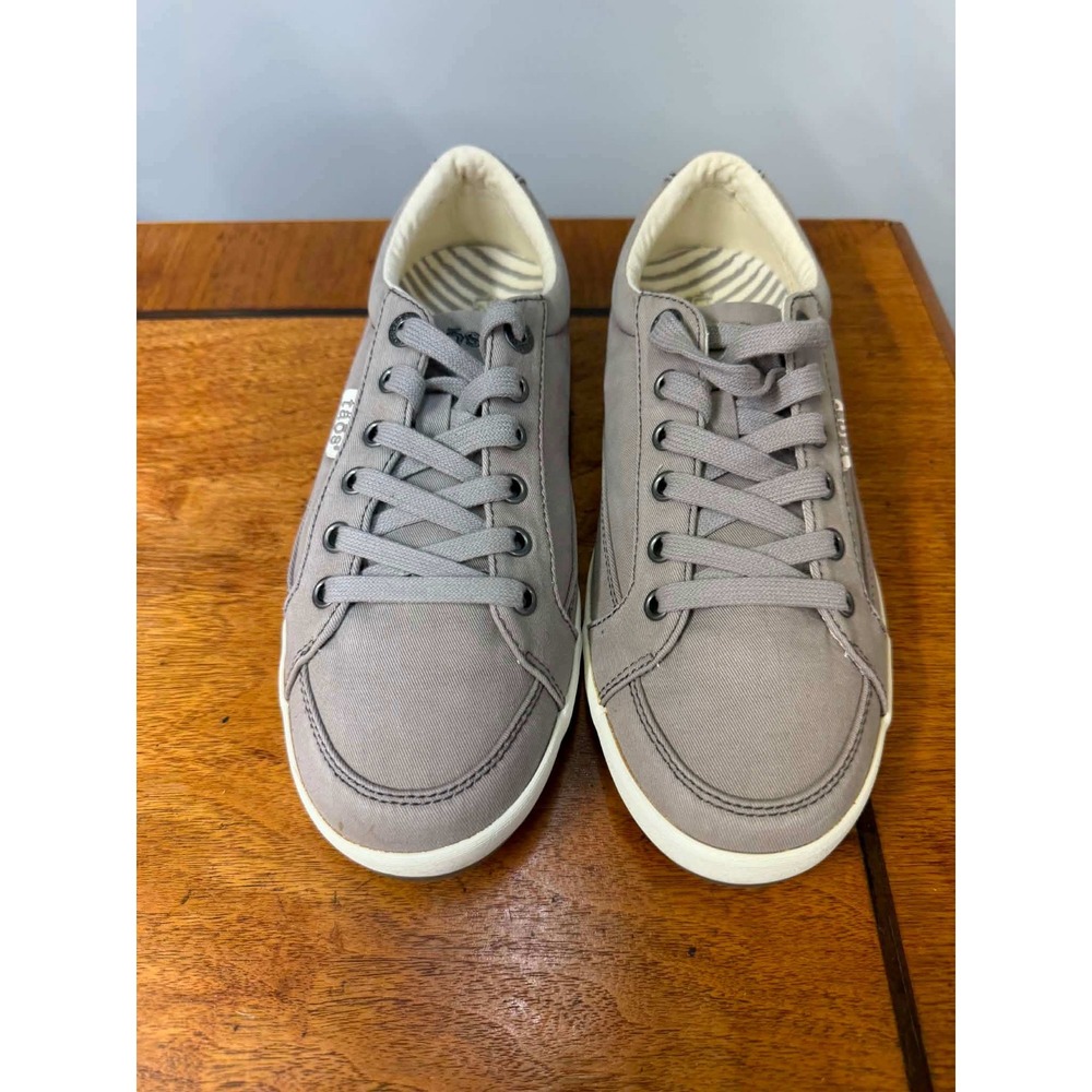New Taos Star Grey Canvas Low Top Lace Up Sneakers Shoes‎ MS2-13482B Womens 8
